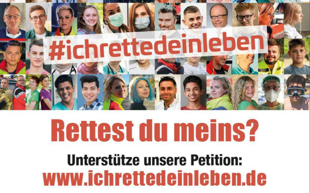 Petitionsübergabe:  Werde auch Du Lebensretter*in!
