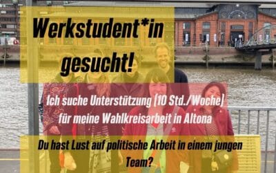 Stellenausschreibung: Werkstudent*in im Wahlkreisbüro