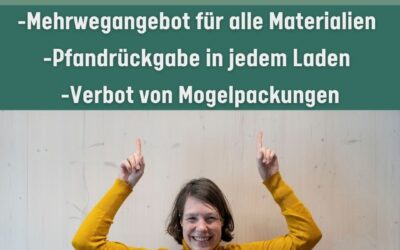 „Weniger-Verpackungsmüll-Gesetz“ auf dem Weg!